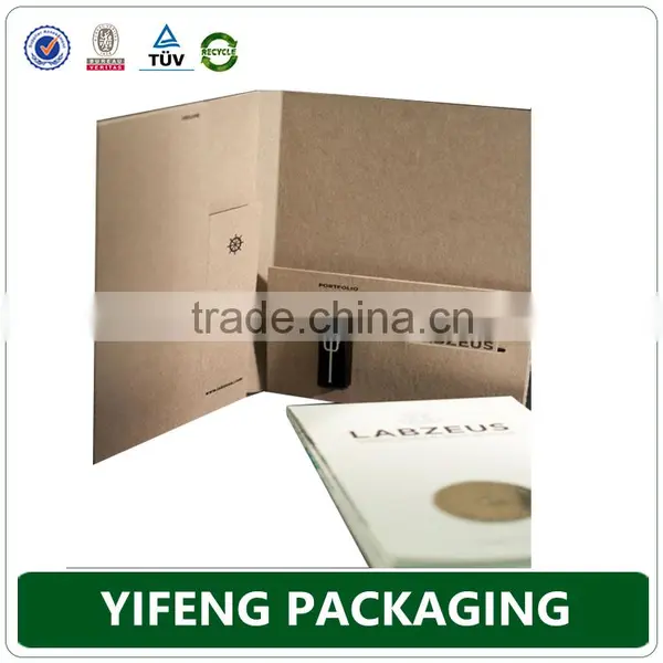 Office A4 A3 Document Presentation Folder Handmade Cardboard File Paper Folder photo-4