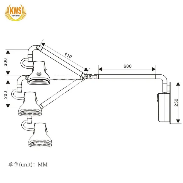 LED Wall-mount 21W Dental ENT Surgery Veterinary Medical Wall Examination Light photo-3