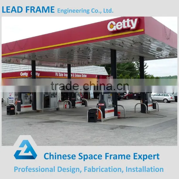 Latest Stylish Steel Structure Space Frame Petrol Station photo-2