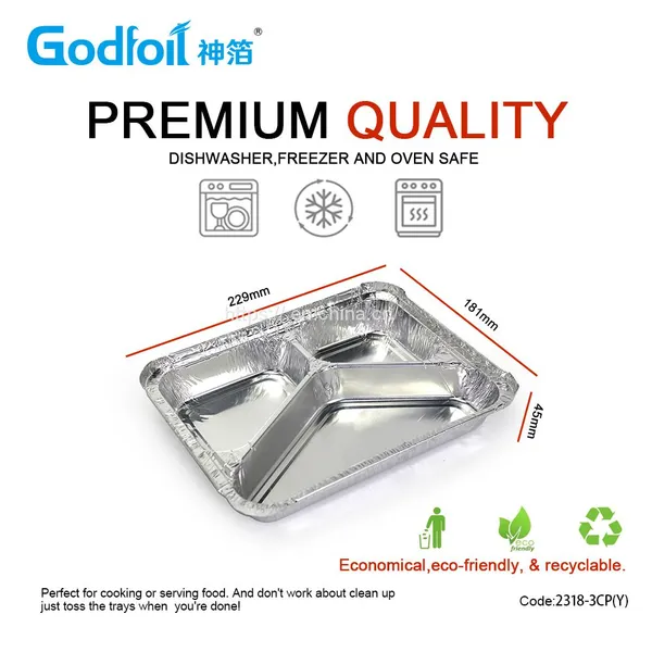 Rectanglar Aluminum Foil Container Wrinkle Wall Container