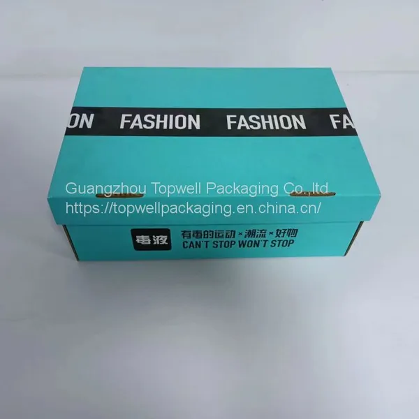 Large Cardboard Shoe Clothes Packaging Box Hardboard Corrugated Paper Boxes Luxury Shoe Boxes With Custom Logo photo-3