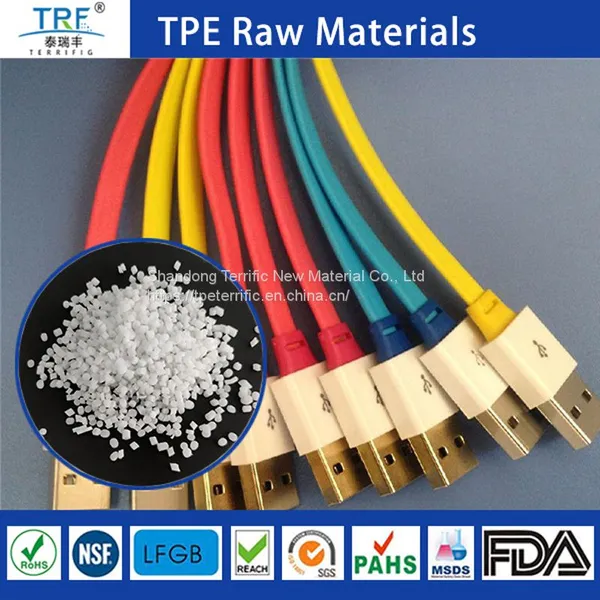 Halogen Free Flame Retardant TPE Granules for Mobile Phone Data Cable photo-2