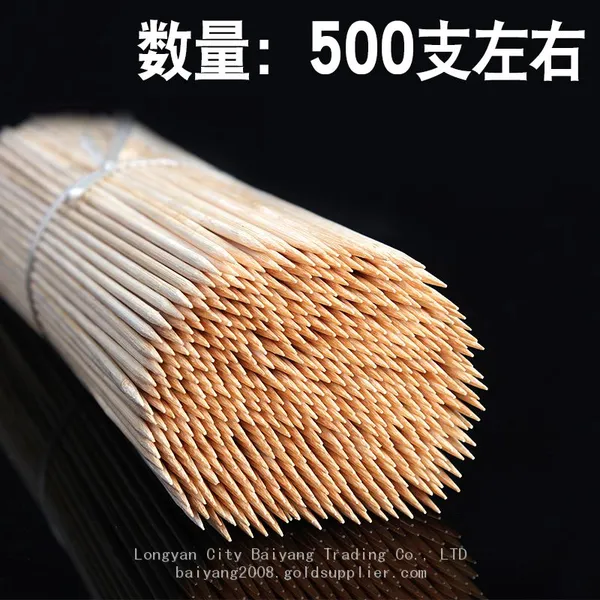 Bamboo Sticks Skewers For Fruits Bamboo Skewers, Grilling Sticks, Cooking Sticks, Barbecue Skewers photo-3