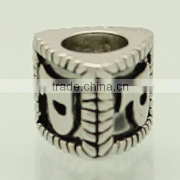 Beautiful Memory Stainless Steel Metal Letter Beads photo-3