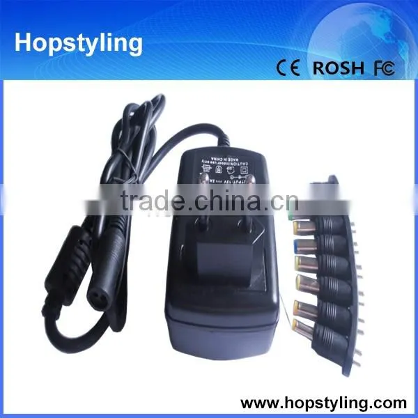 Wall Charger EU Standard AC Plug 12V 8A 8 Tips CE Approved Wall Charger for Phone/laptop Charger