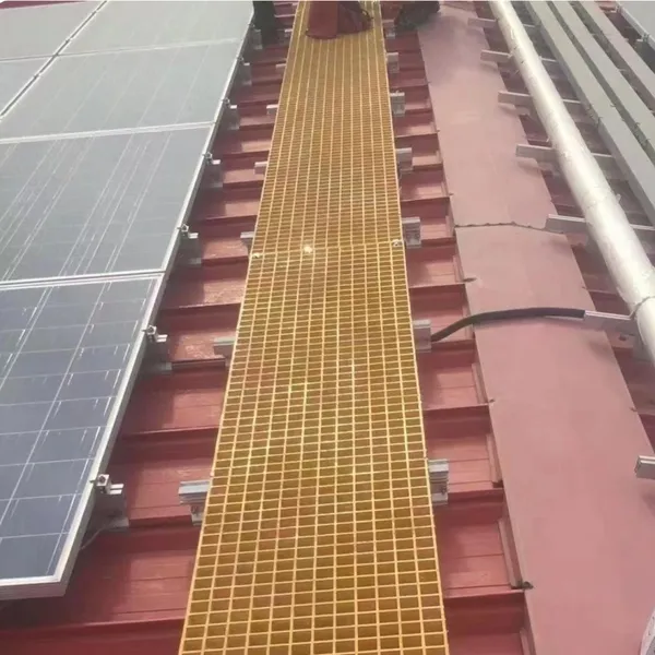 Factory Direct 38mm Fiberglass Grating for Solar PV Array Access and Maintenance Catwalk photo-4