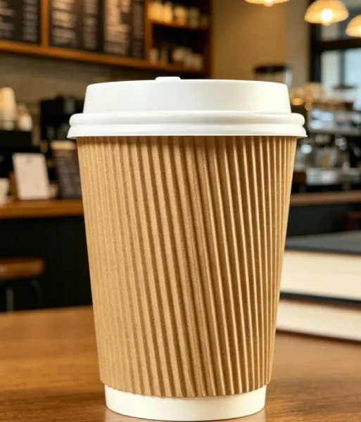 The cup used to hold coffee