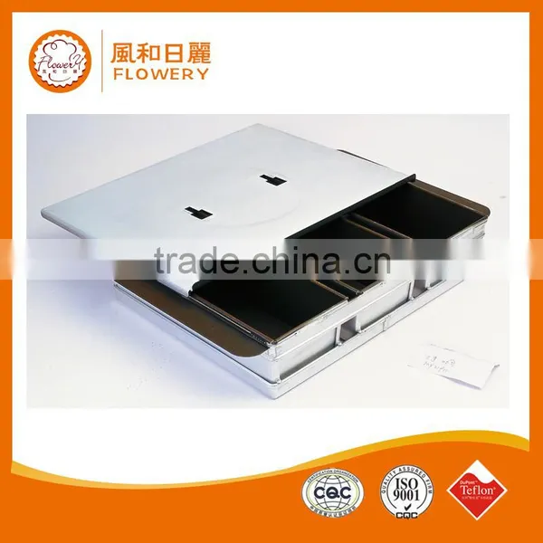600g Teflon Coating Food Grade Baguette Tray 4-straps Bread Baking Dishes&pans Aluminium Loaf Pan photo-2