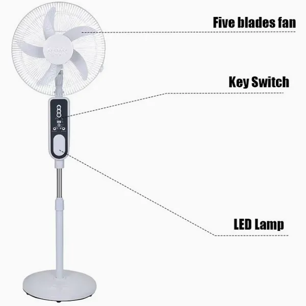 16-inch multi-functional long-lasting lithium iron phosphate battery outdoor household solar fan solar fan/electric fan（Wechat:13510231336）