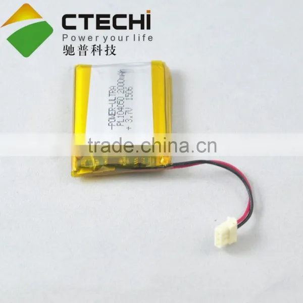 3.7V 2000mAh 104050 Polymer Battery photo-3
