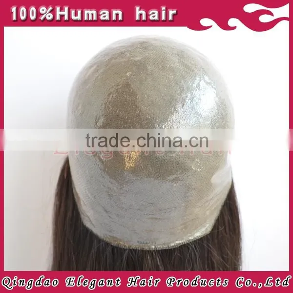 2015 Qingdao Elegant Hair High Quality Thin Skin and Crown Lace Wig photo-4