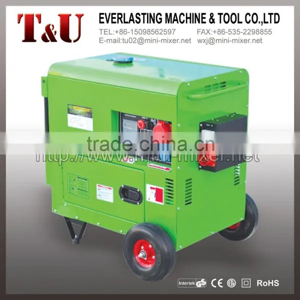 2-10KVA 5KVA Air-cooled Portable Generator Price, Silent Diesel Generator