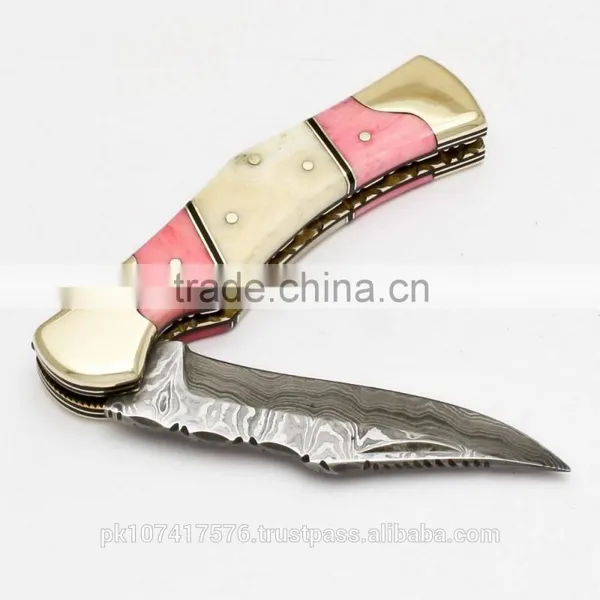 Damascus Folding Knife photo-2