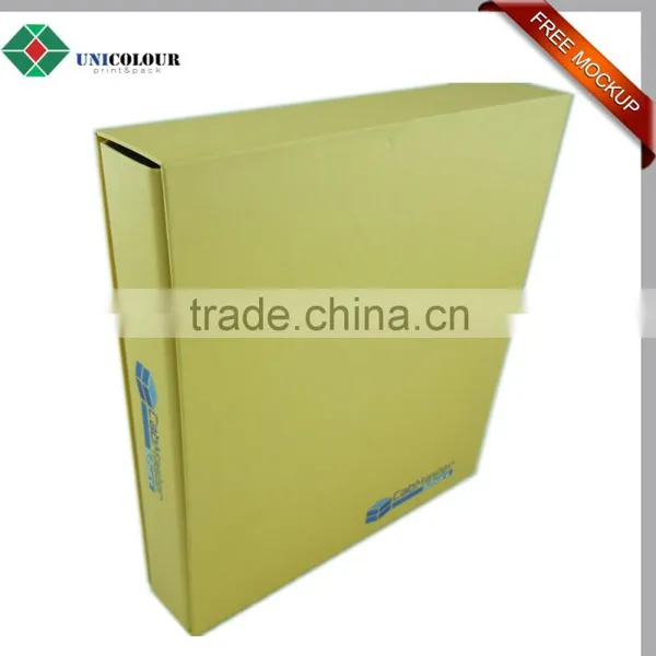 Office Stationery Customized Cardboard Black Paper File Folder With Slipcase photo-4