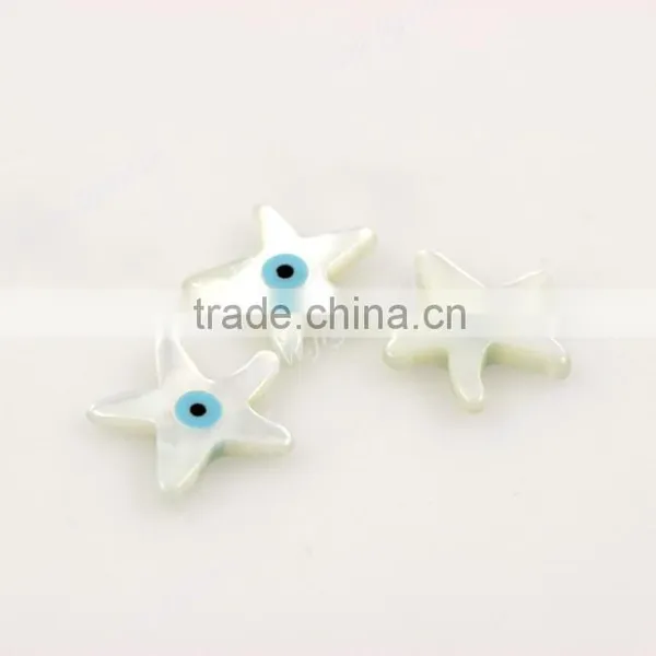Nature White Sea Star Shape With Eyes Mother of Pearl MOP Shell Gems Sale From JL Gems Jewelry photo-4