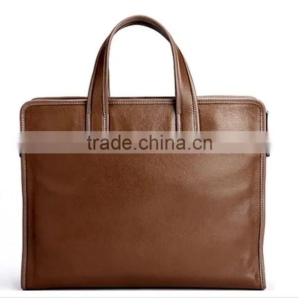 2014 Famous Brand Custom Mens Leather Messenger Bag Laptop Briefcase Wholesale Handbag China photo-4