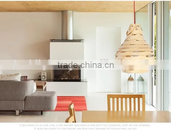 LED Pendant Light JK-8005B-30 Newest Wood Color Handmade Pendant Light for Children Room Decoration photo-6