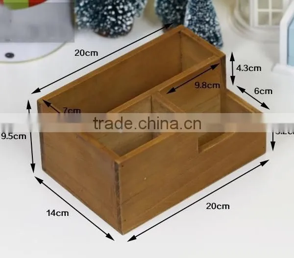 Wooden Zakka Storage Box, Organizer, Wooden Desk Table Organizer, Zakka Storage Box for Office Use photo-4