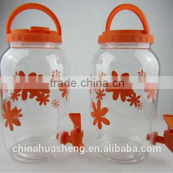 3.8L Plastic Cold Water Dispenser BPA Free Beverage Jar PET Water Container photo-2