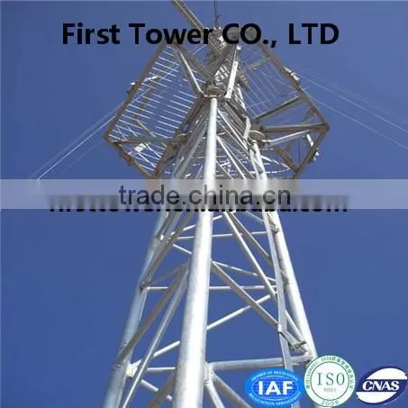 Gsm Guy Wire Antenna Guyed Mast Steel Tower photo-5