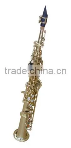 High Grade Straight Soprano Saxophone, With Neck, Nickel Silver Plated photo-6