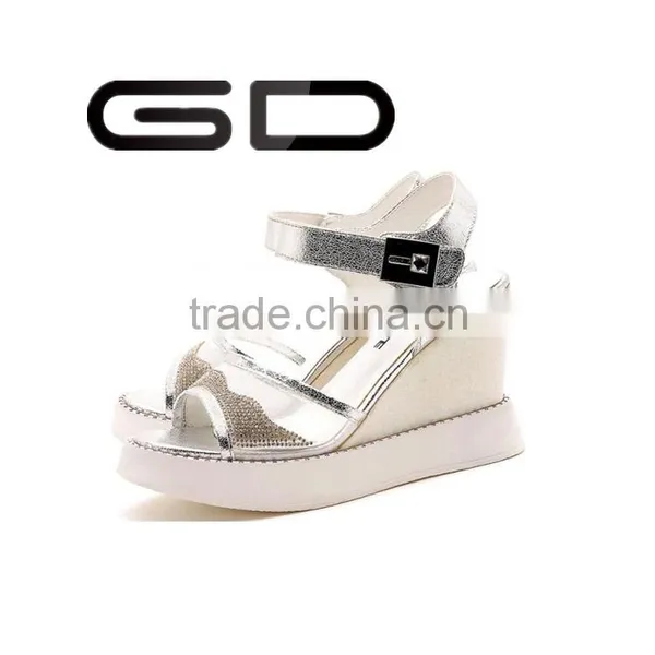 GDSHOE European Ladies Fancy PU Sandals Shoes photo-5