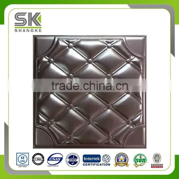 Eco Friendly PU Leather Material Interior Decorative Wall Panel photo-5