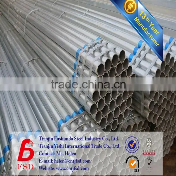 Supplier Hot Dipped Galvanized Steel Pipe ERW PIPE
