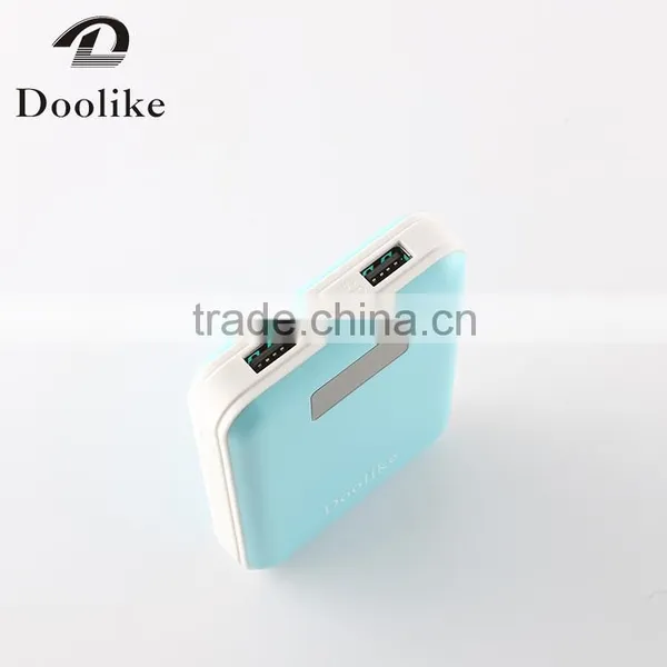 Doolike Newest Design Led Flashlight Dual Usb New Power Bank 8000mah photo-3