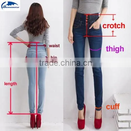 Sexy Women Blue New High Waist Skinny Denim Jeans Slim Fashion Long Pencil Pants photo-5