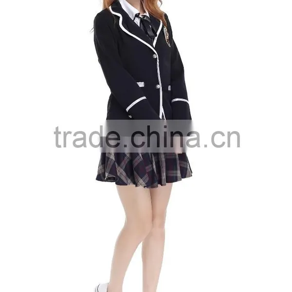 Latest Design Wholesale School Unforms, High School Girls Dress and Blouse photo-5