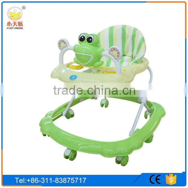 Cheap Simple 8 Swivel Rolling Wheels Baby Trolley Walker With Music and Toys