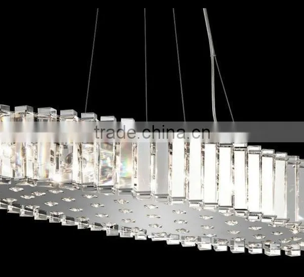 Crystal Skye 8-Light Oval Pendent Lamp