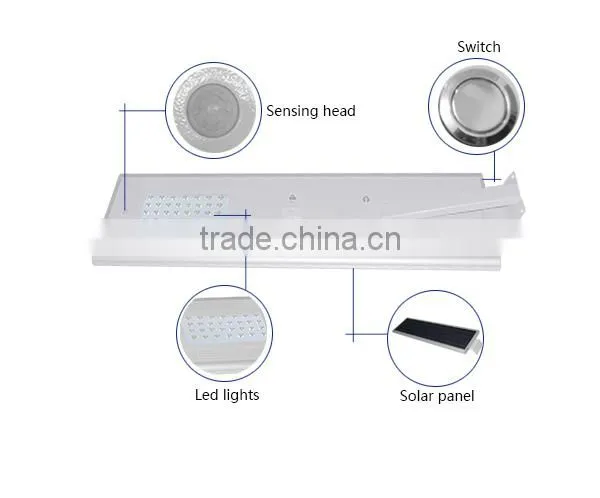 30w Solar Led Street Light All in One, Stand Alone Solar Lamp photo-3