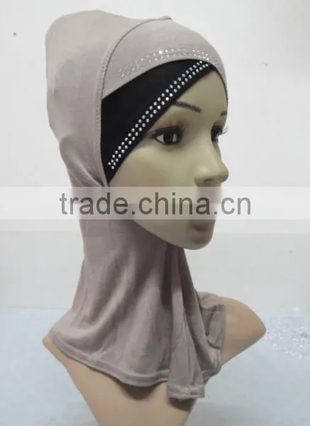 C079 New Style Two Color Ninja Hats With Rhinestones,neck Cover Hats photo-3