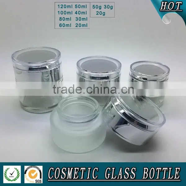 Fosted Glass Cosmetic Bottles and Jars photo-3