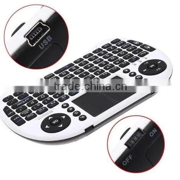 ENY Hot I8 2.4GHz Black Cheap Mini Wireless Keyboard for Smart Tvs photo-3