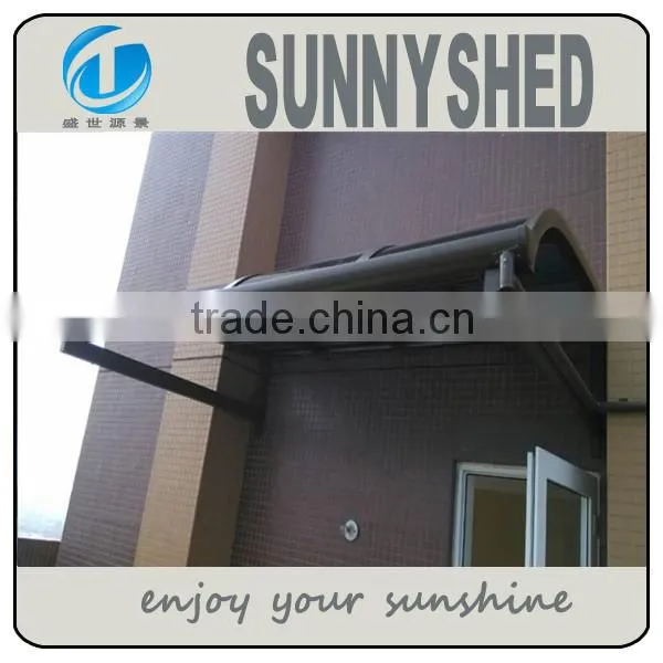 New Design Easy DIY Design Double Polycarbonate Sheet Door Window Canopy Awning With Portable photo-4