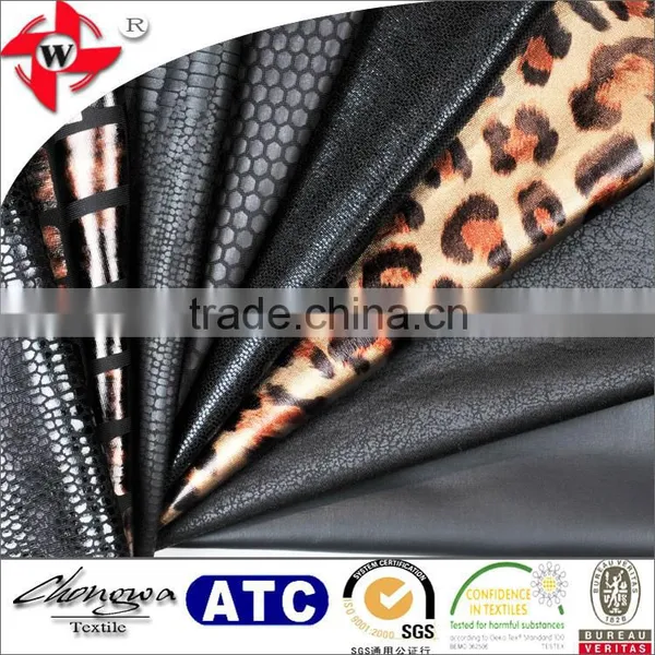 Wholesale Designer 95 Polyester 5 Elastane Snakeskin Leather Look Fabric photo-4