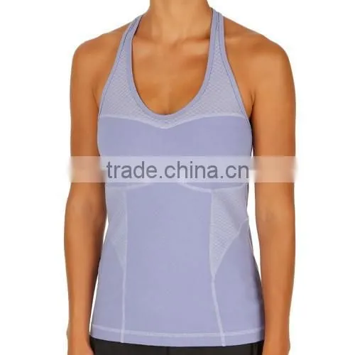 Running Singlet, Yoga Vest, Womens Nylon Gym Tank Top photo-2