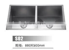 Two Bowls SUS 304 Undermount Kitchen Sink photo-3
