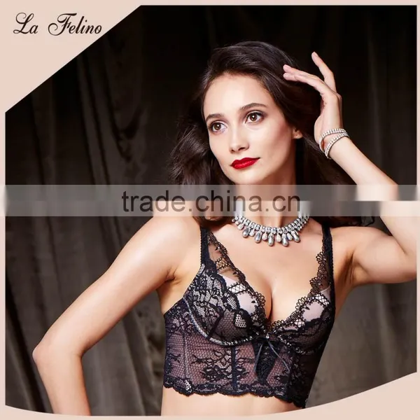 Graceful C75 Cup Stretchy Crop Top Sexy Lingerie Corset