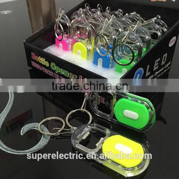 New Arrival 2016 Promotional Wholesale Custom Plastic Led Keychain Light photo-2