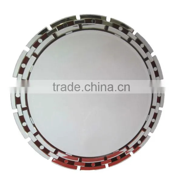 Bevelled Round With Watch-chain-like Frame, Bathroom Living Room Wall Mirror, Dressing Mirror, Dia900mm