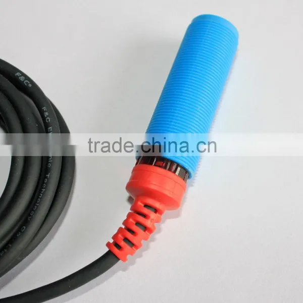FKC1810 Series M18 Capacitive Proximity Sensor, With Red Tube Protected From Damage, 3-wire, NPN/PNP, 10mm Sensing Range. photo-5