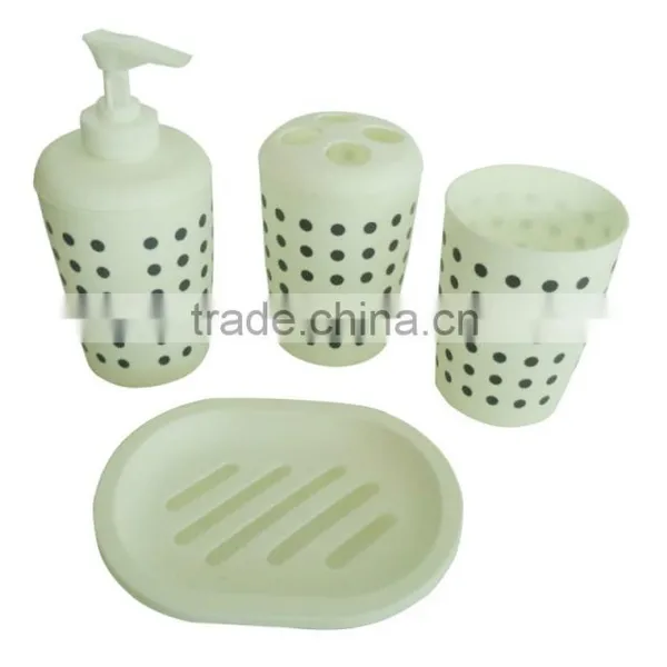 Eco-Friendly Feature and Plastic pp Bathroom Set With Plastic Soap Dispenser photo-5