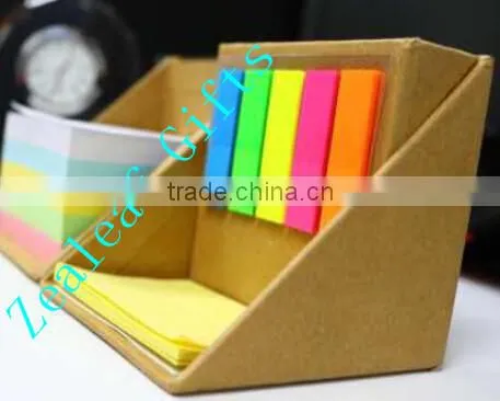 Foldable Memo Box With Sticky Notes and Pen Holder photo-2