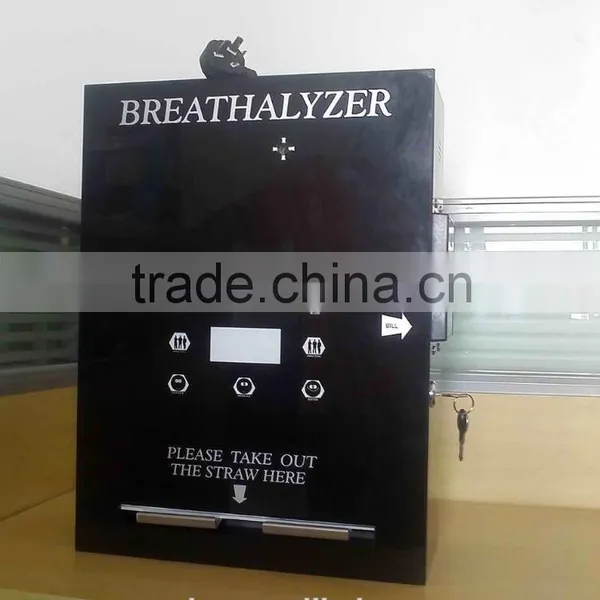 NTB1590+vending Breathalyzer With Advertising LCD TV