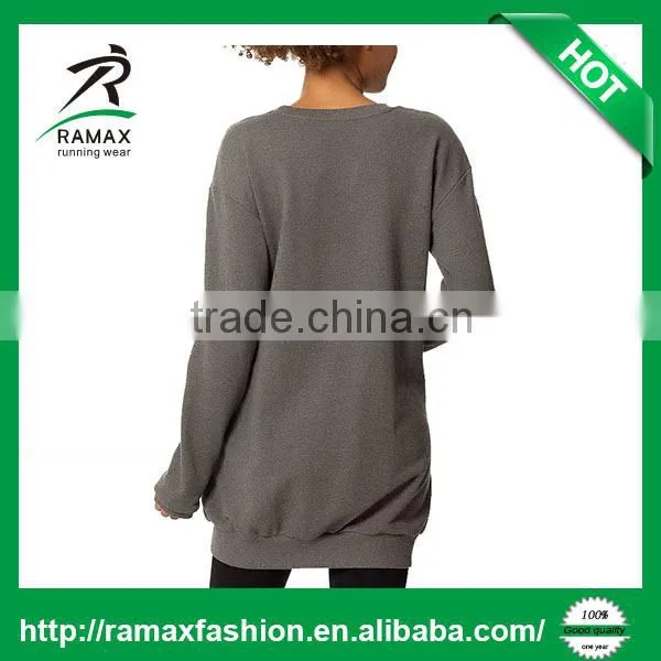 Ramax Custom Women Wholesale Crew Neck Long Sweatshirt Yoga Top photo-3