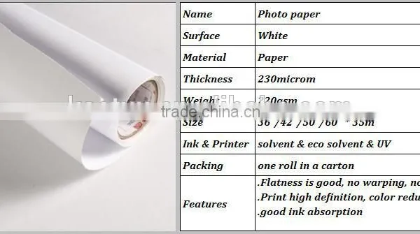 ECO Solvent/Solvent High Glossy Photo Paper photo-3